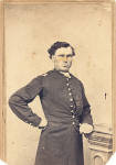 Click here to enlarge image and see more about item cdv5297: CDV, Union Officer Photographed in Nashville, Tennessee