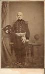 Click here to enlarge image and see more about item cdv9682: CDV, Armed United States Civil War Officer Holding Chapeau
