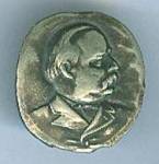 Click here to enlarge image and see more about item Mem4873: Grover Cleveland Lapel Stud