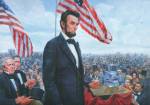 Click here to enlarge image and see more about item Mem9518: President Abraham Lincoln, The Gettysburg Address