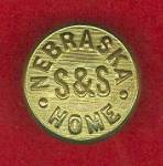 Click here to enlarge image and see more about item Mem9526: Nebraska Soldiers & Sailors Home Uniform Button